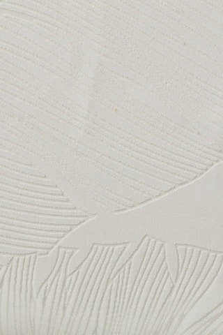 2 rideaux Voilage Feuille - Blanc - 60 x 90 cm