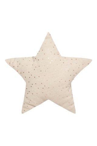 Coussin Oya étoile - Beige - 40 x 3 x 40 cm