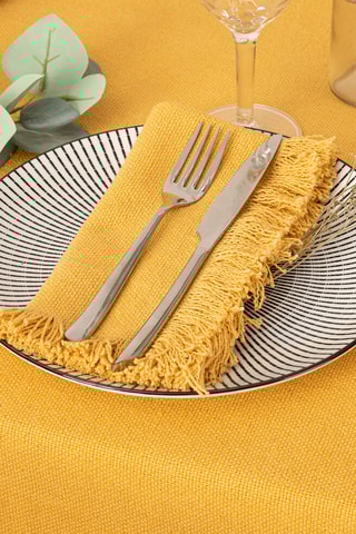 2 serviettes de table Frang Maha - Jaune