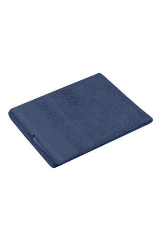 Serviette de toilette Lyla - Bleu marine - 50 x 90 cm