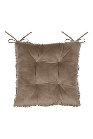 Coussin de chaise Cosylife - Taupe - 38 x 38 cm
