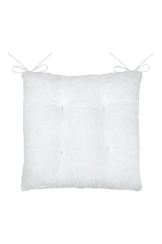 Coussin de chaise Cosylife - Écru - 38 x 38 cm