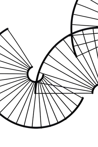 Décoration murale métal Cloé - Noir - 77 x 35 cm