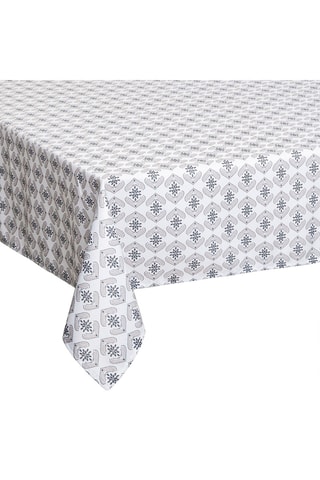 Nappe antitache rectangulaire Hindi - Blanc - 240 x 140 cm
