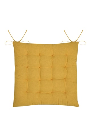 Coussin de chaise Emmy - Moutarde - 38 x 38 cm