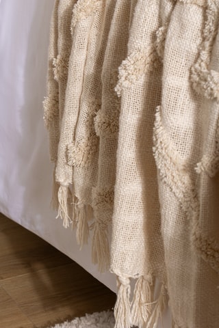 Couvre-lit Inca - Ivoire - 130 x 180 cm