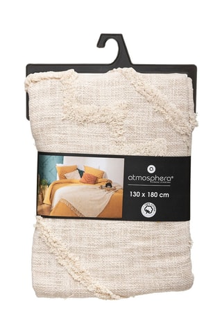 Couvre-lit Inca - Ivoire - 130 x 180 cm