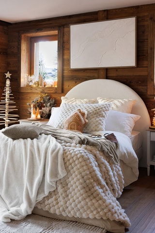 Plaid Lyno - Beige - 130 x 170 cm