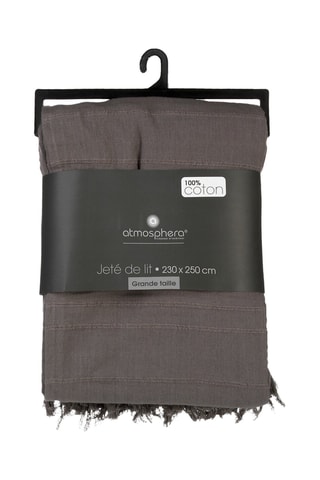 Couvre-lit Anjali - Gris - 230 x 250 cm