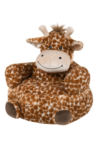 Pouf Jeannine - Camel - En tissu doux