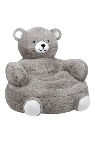 Pouf Léo - Gris - Revêtement en polyester