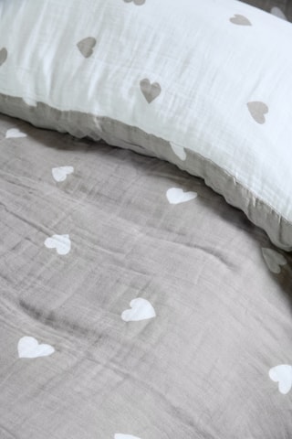 Parure de couette réversible Charmy - Taupe