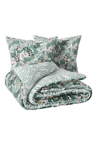 Parure de couette réversible Végétal - Bleu