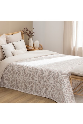 2 couvre-lits Nuvia - Beige - 260 x 240 cm