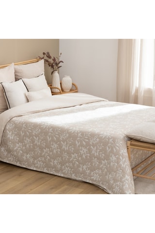 2 couvre-lits Nuvia - Beige - 260 x 240 cm