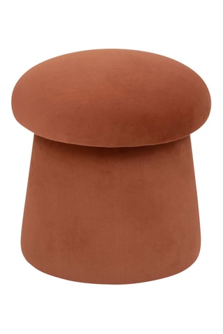 Pouf Noa - Marron - Revêtement en polyester