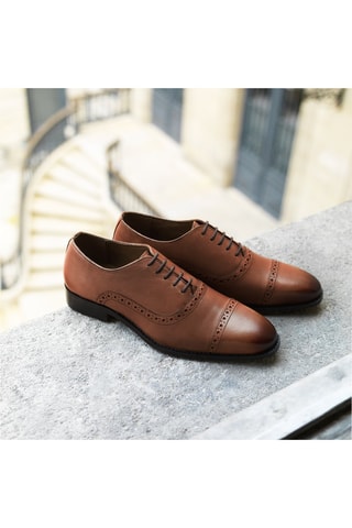 Richelieus de piel  -  La Maison du Chausseur - Marrón