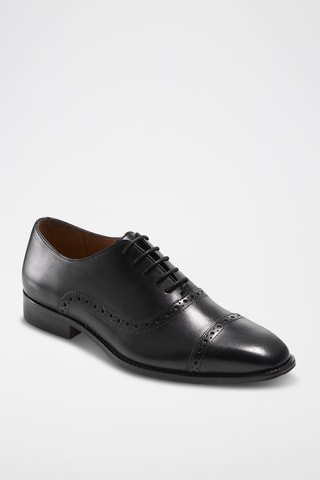 Richelieus de piel  -  La Maison du Chausseur - Negro