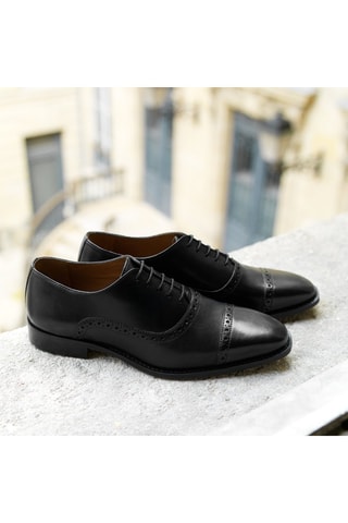 Richelieus de piel  -  La Maison du Chausseur - Negro