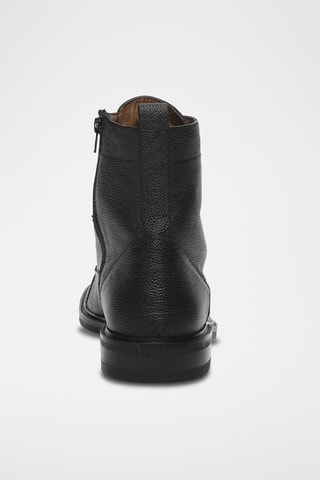 Botines de piel James - Negro