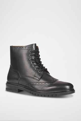 Botas de piel Damian - Negro