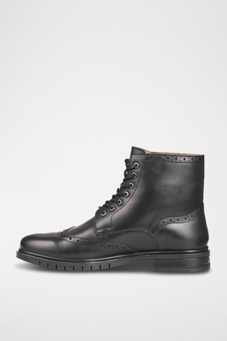 Botas de piel Damian - Negro