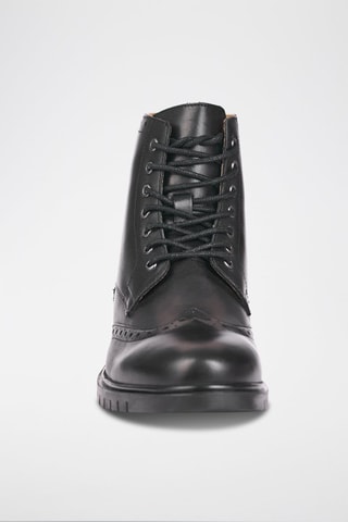 Botas de piel Damian - Negro