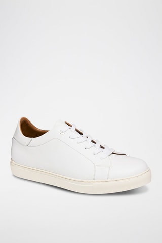Zapatillas de piel  -  Guillemets - Blanco