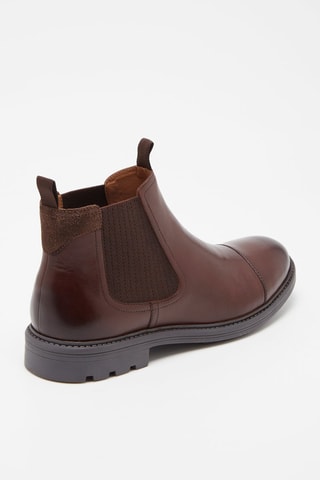 Botines Chelsea de piel Leonardo - Marrón