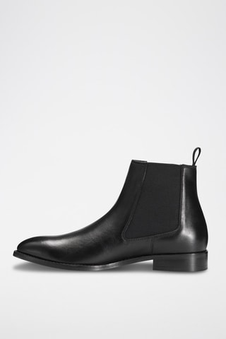 Botines chelsea de piel  -  Mc Finlay - Negro