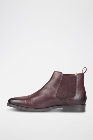 Botines Chelsea de piel Sébastien - Marrón