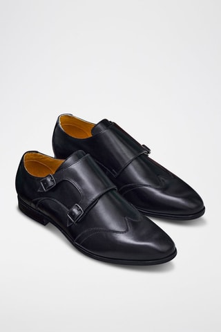 Derbies de piel con hebillas Germain  -  Eric Bonchamps - Negro