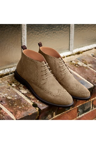 Botas de nobuk Gennaro - Marrón