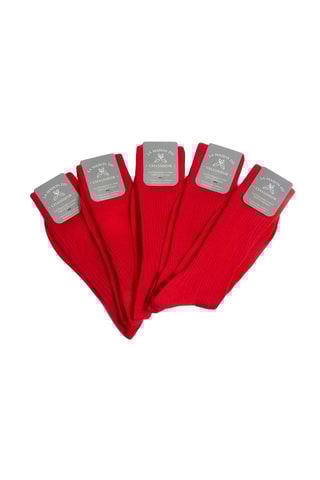 5 pares de calcetines Semainier - Rojo