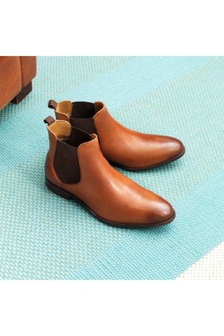 Botines Chelsea de piel Daniele - Lazzareli - Marrón