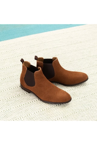 Botines Chelsea de nobuk  -  LaZZareli - Marrón