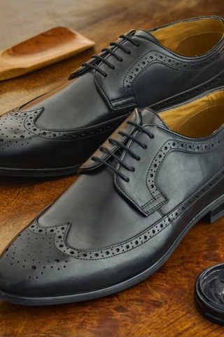 Derbies de piel Benjamin - Negro