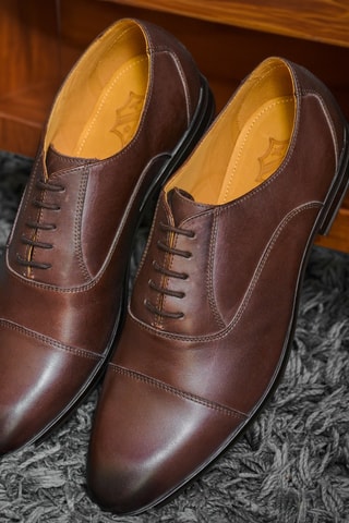 Richelieus de piel Hervé - Marrón