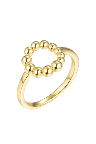 Anillo bañado en oro fino amarillo