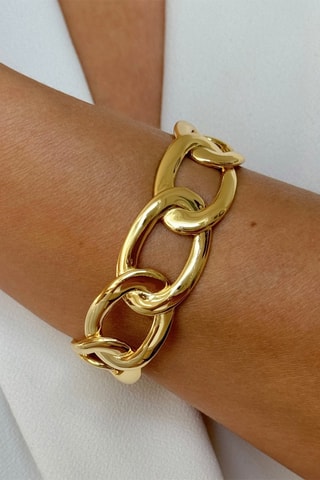 Pulsera bañada en oro fino amarillo