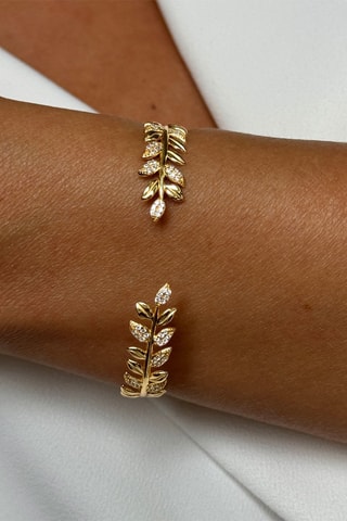 Pulsera bañada en oro fino amarillo