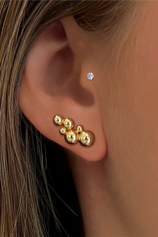 Puces dorées à l'or fin jaune