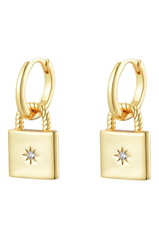 Boucles d'oreilles dorées à l'or fin jaune