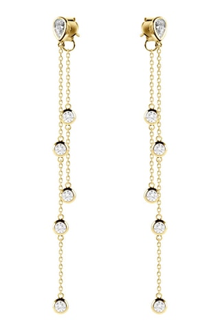 Boucles d'oreilles dorées à l'or fin jaune