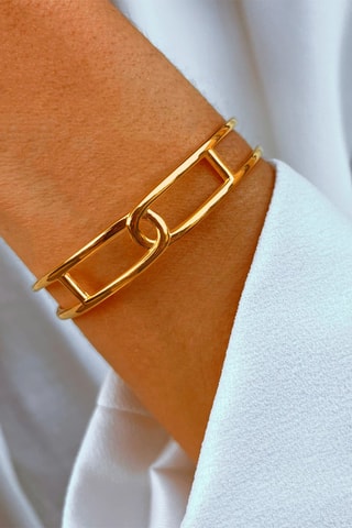 Pulsera bañada en oro fino amarillo