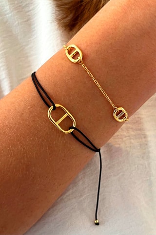 Pulsera bañada en oro fino amarillo
