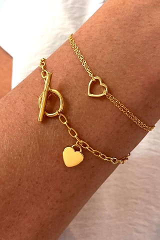 Pulsera bañada en oro fino amarillo
