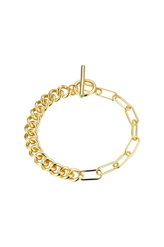 Pulsera bañada en oro fino amarillo