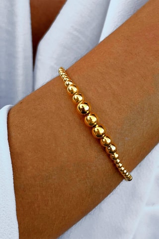 Pulsera bañada en oro fino amarillo