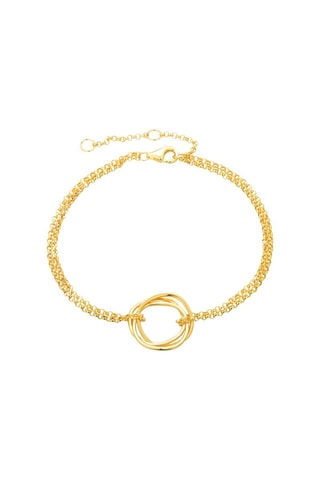 Pulsera bañada en oro fino amarillo